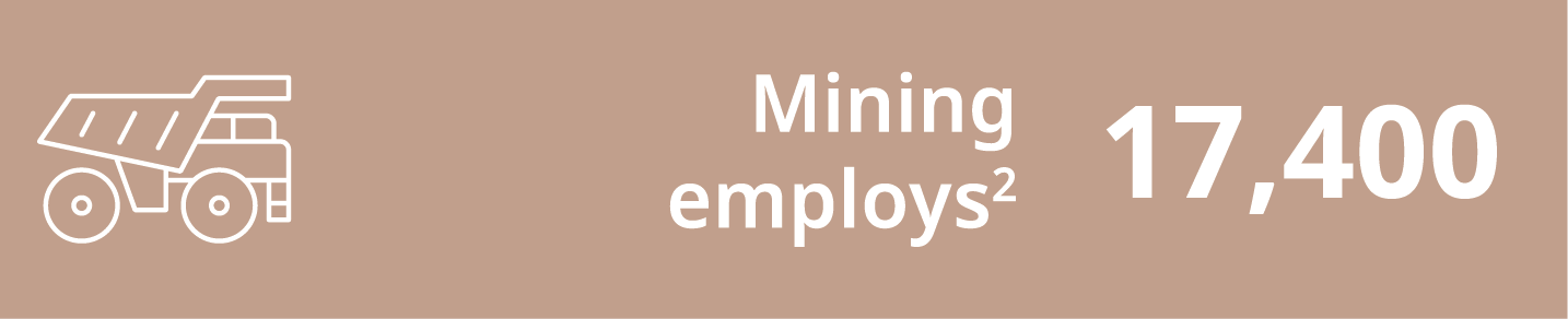 Mining employs 17,400